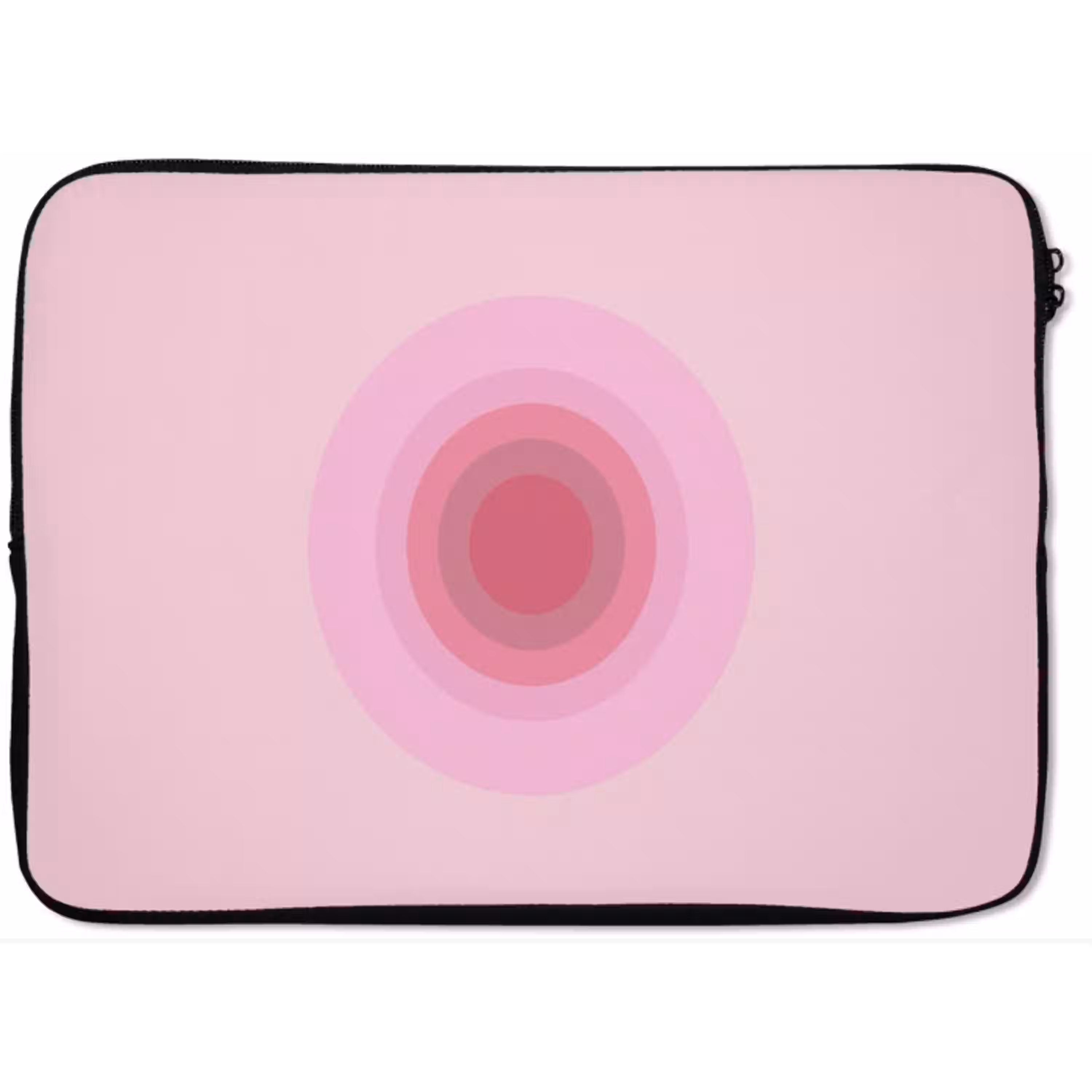 Patroon - Cirkels - Abstract - Roze - Modern laptophoes neopreen klein -zkaufland3dotto
