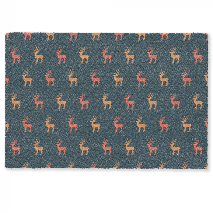 Patroon - Herten - Blauw Deurmat klein 898 -zkaufland3d