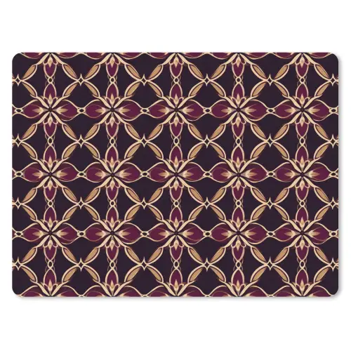 Symmetrisch - Tegel - Burgundy muismat rubber klein 262 -3d