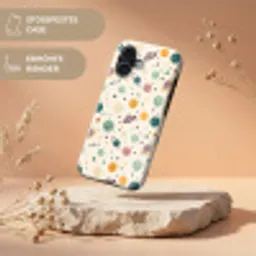 Planeten - Retro - Kleurrijk Toughcase MagSafe Apple iPhone 17 klein 1017 -USP_RandenV_DE