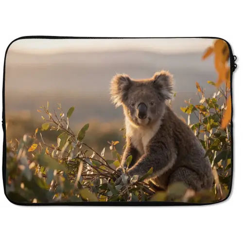 Koala - Bladeren - Ochtendlicht laptophoes neopreen klein -zkaufland3dotto