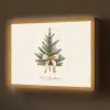 Kerstboom - Kerst - Merry Christmas - Beige Light Box met batterij (Wandlamp) middel -z3d_website