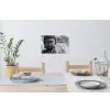 Boeddha - Grijs - Spiritualiteit - Buddha beeld - Religie Muursticker klein -eettafel