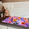 Bloemen - Kleurrijk - Bladeren Inductie beschermer vinyl 3mm klein -sfeer3