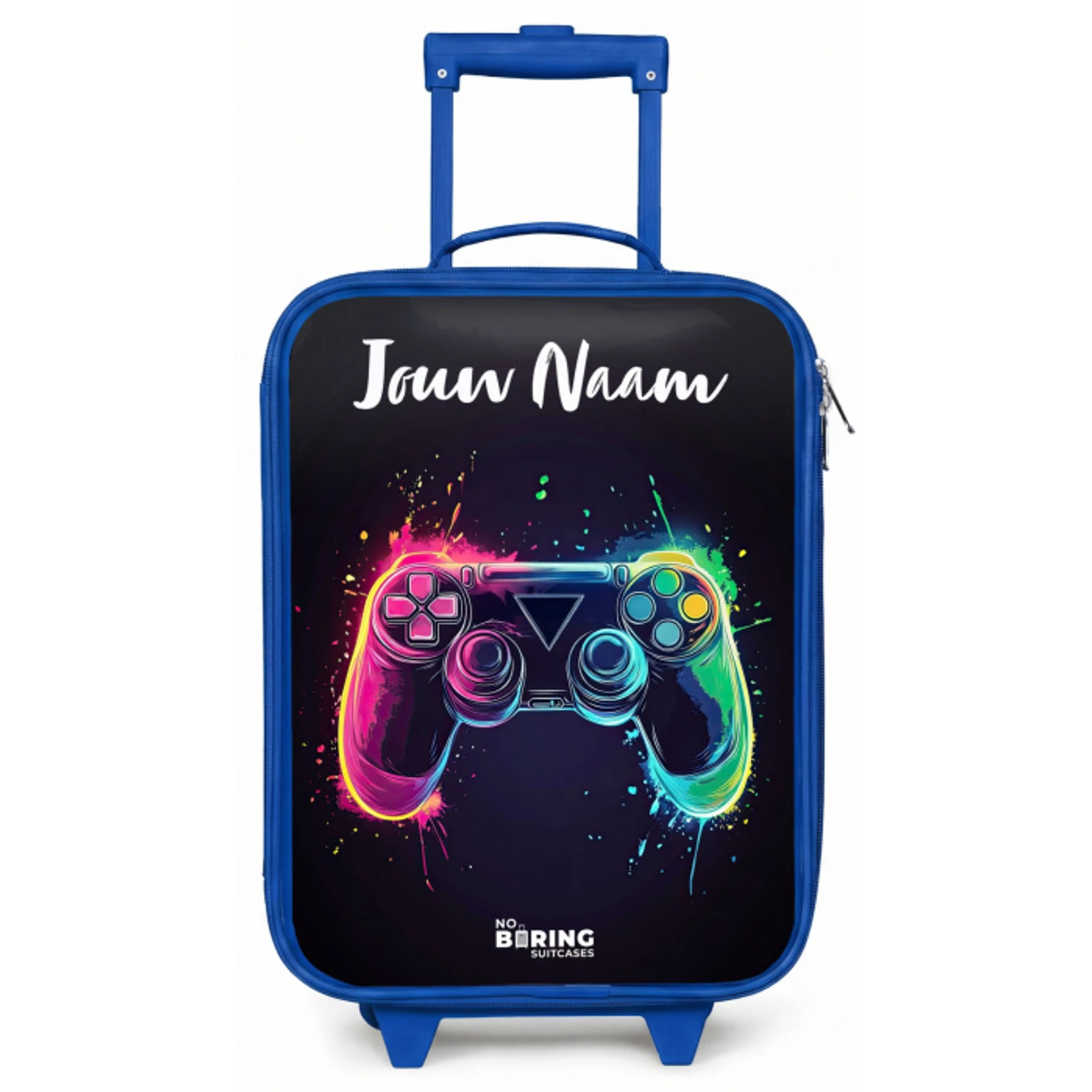 Neon - Controller - Verfspatten - Game Kinderkoffer - Blauw klein -zz3dotto