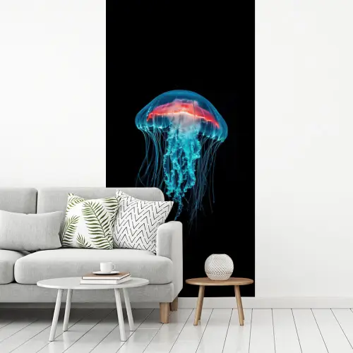 Kwal - Tentakels - Blauw - Licht fotobehang vinyl groot -woonkamer