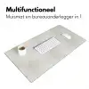 Grijs - Marmer - Aders Muismat XXL klein 681 -sfeer4