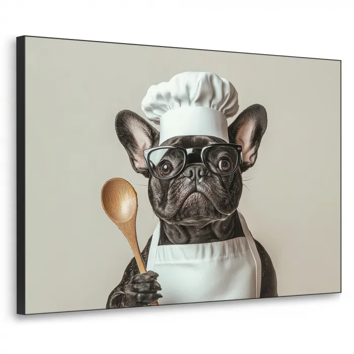 Bril - Hond - Kok Textielframe - compleet frame klein -3d