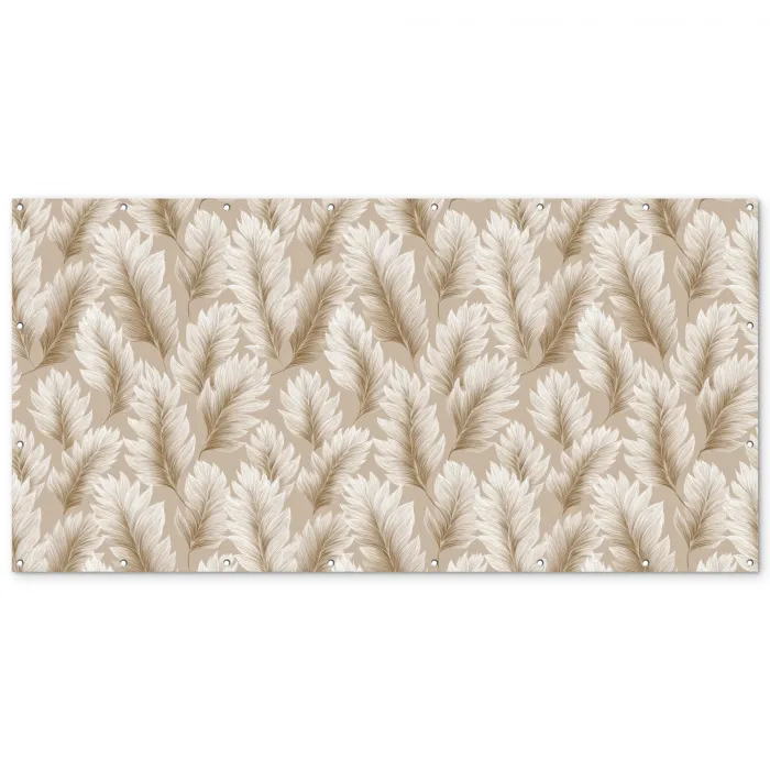 Botanisch - Patroon - Beige Balkonbeschermer Duitsland klein 596 -zz_3d