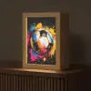 Graffiti - Sport - Voetbal - Verf - Bal Light Box met kabel (Tafellamp) klein -z3d_website