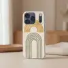 Bogen - Lijnen - Oranje - Minimalistisch Telefoonhoesje iPhone 17 Pro klein -sfeer2