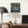 Kerstomlijsting - Hulst - Kleurrijk aluminium wit klein -sfeer5