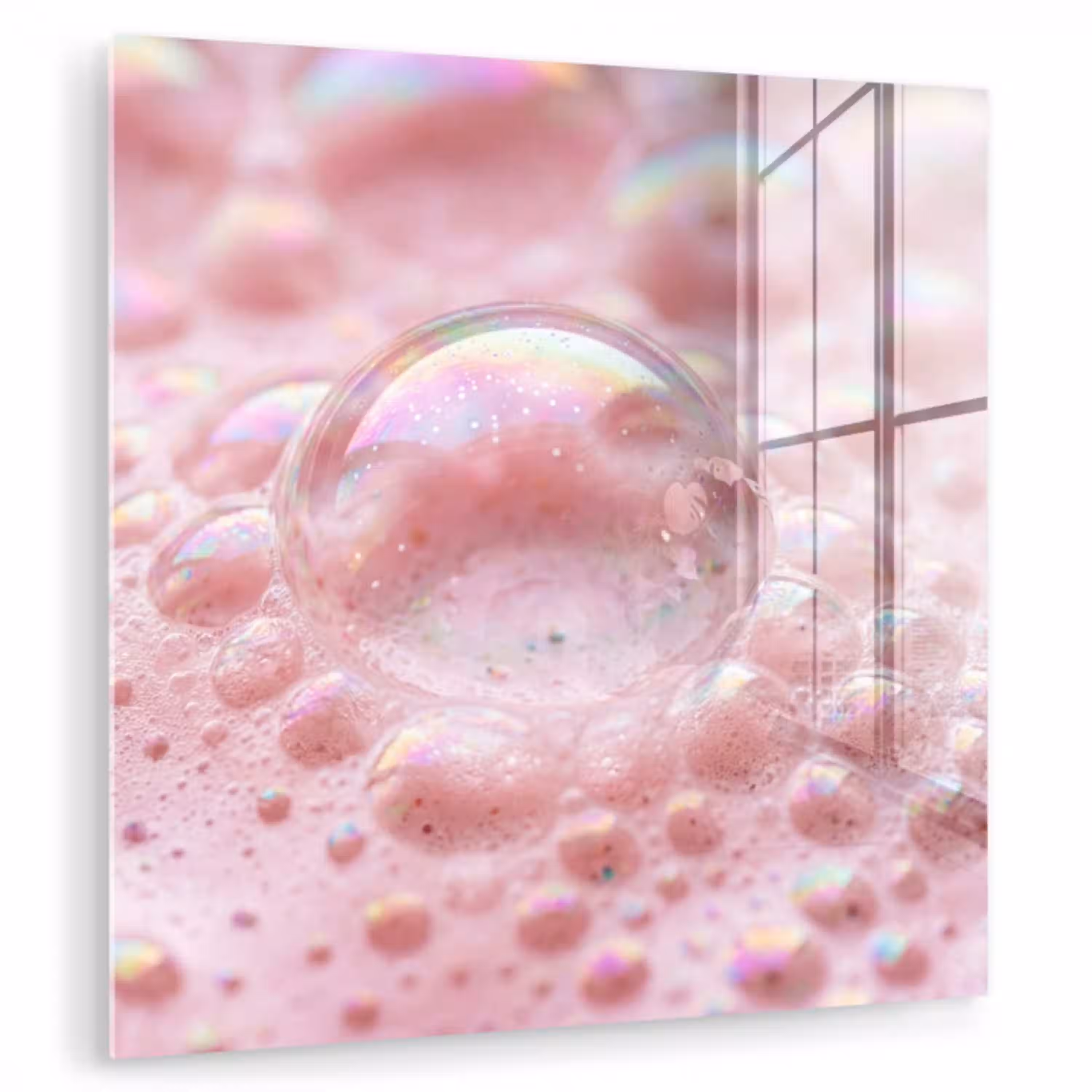 Schuim - Structuur - Roze plexiglas 5mm klein -zzzproduct_nieuw