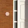 Effen roze - Klassiek Naambord Hexagon klein -sfeer3-hexagon-XS