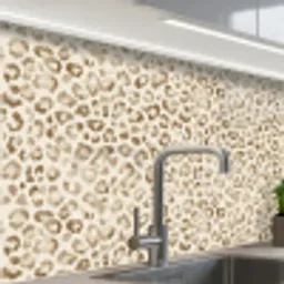 Luipaard - Klassiek - Beige keuken achterwand 2 middel 865 -zzzz3d_schuin