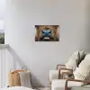 Schotse hooglander - Neus - Bruin Tuinposter op houten frame 2 cm dik klein -sfeer1