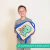 Kawai - Dino - Bubbletea Kinderrugzak - Blauw middel -sfeer1_NL