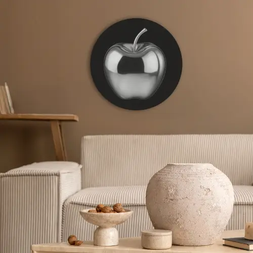 Appel - Metallic - Symmetrisch Akoestische PET Vilt - Rond klein -sfeer1