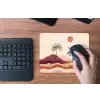 Palmbomen - Abstract - Zon - Heuvels muismat rubber klein -toetsenbord