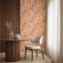 Botanisch - Bloemen - Kleurrijk Behang Vinyl klein 1060 -sfeer1