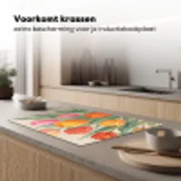 Tulpen - Abstract - Kleurrijk Inductie beschermer vinyl 3mm klein -sfeer1