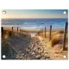 Pad naar de Zee tuinposter los doek klein -3d
