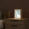 Dino - Brachiosaurus - Dinosaurus - Blauw Light Box met kabel (Kinderlampje) klein -sfeer1_kind