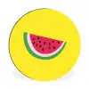 Fruit - Watermeloen - Geel Wandcirkel aluminium klein -3d