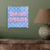 Sweet dreams - Vierkanten - Roze - Blauw plexiglas 5mm klein -sfeer3