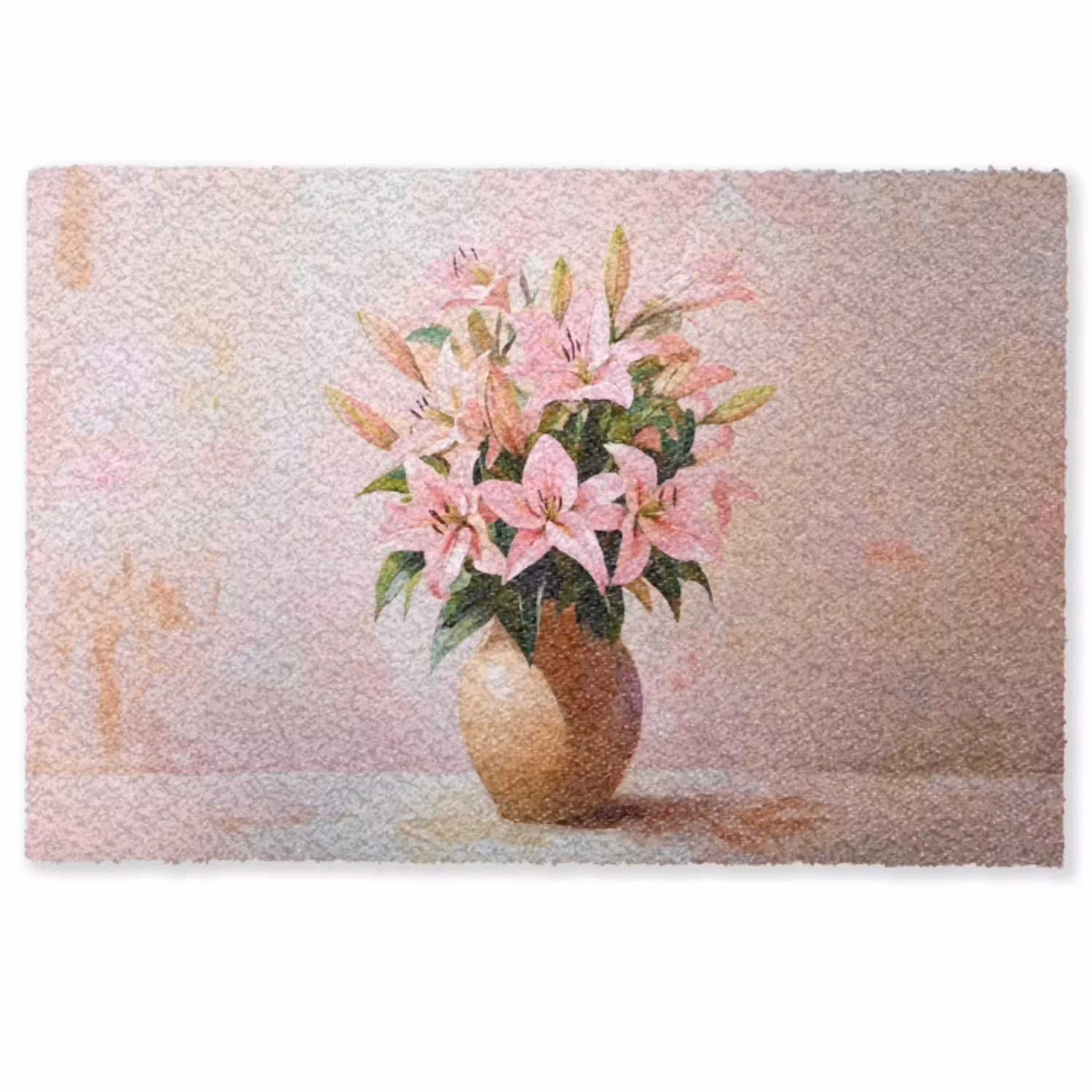 Vaas - Bloemen - Roze Deurmat klein -zkaufland3d