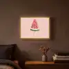 Watermeloen - Ijsje - Pitjes - Rood Light Box met batterij (Wandlamp) middel -sfeer4