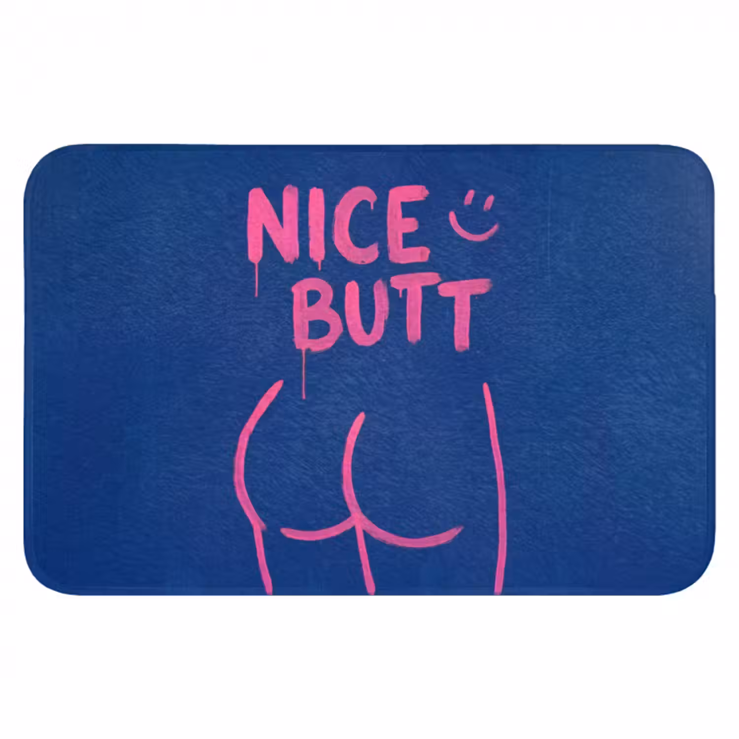 Badematte - Frech - Lustig - Blau