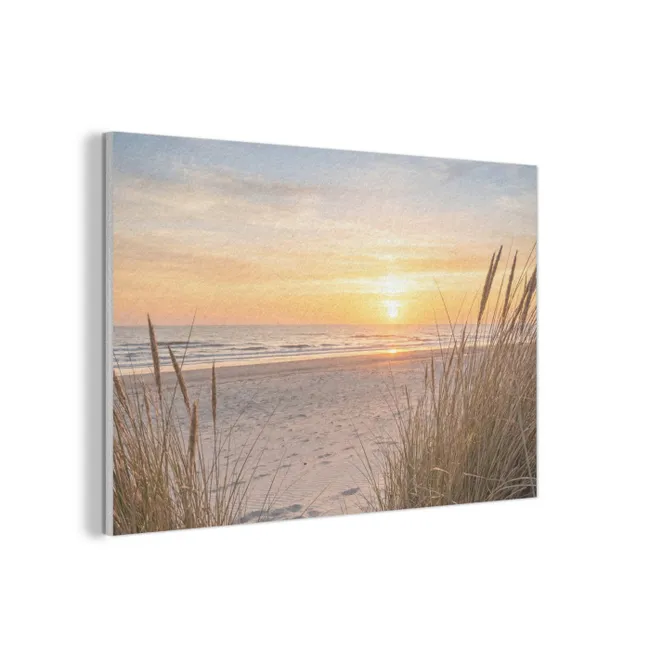 Akoestisch schilderij - Zonsondergang - Duinen - Zee