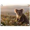 Koala - Bladeren - Ochtendlicht tuinposter los doek klein -3d