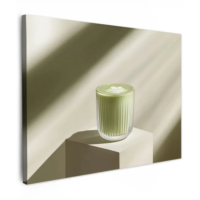 Canvas Print - Matcha - Glass - Green - Minimalist