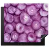 Paars - Uien - Close up Inductie beschermer vinyl 3mm middel -3d