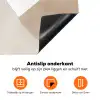 Bruin - Japandi - Abstract Inductie beschermer vinyl 3mm klein -zzzzzzz-td-onderkant
