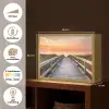 Zonsonderang - Zee - Pad - Gras - Duin - Vogels Light Box met batterij (Wandlamp) middel -USP_websiteoverzichtNL