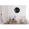 Ik gooi dingen in de pan en duim - Keuken - Quotes - Spreuken - Humor Wandcirkel aluminium klein -woonkamer