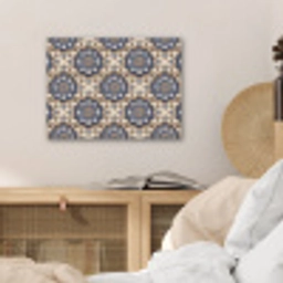Floraal - Ornament - Blauw PET vilt klein 837 -sfeer3