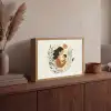 Illustratie - Moeder - Kind - Liefdevol Light Box met batterij (Wandlamp) middel -sfeer2