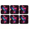 Driehoeken - Cirkels - Abstract - Sterren onderzetter kurk middel -3d