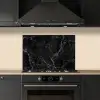 Marmer look - Luxe - Zwart keuken achterwand spatscherm klein -sfeer1