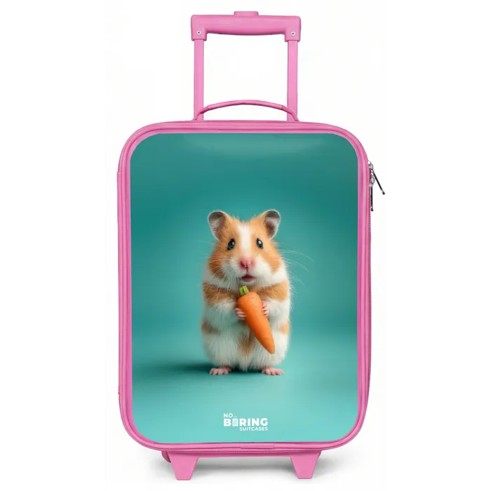 Hamster - Wortel - Dier Kinderkoffer - Roze klein -zz3dotto