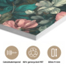 Bloemen - Schilderachtig - Patroon - Roze PET vilt klein 837 -closeup_NL
