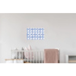 Borden - Bloemen - Patroon - Blauw Muursticker klein 286 -kinderkamer