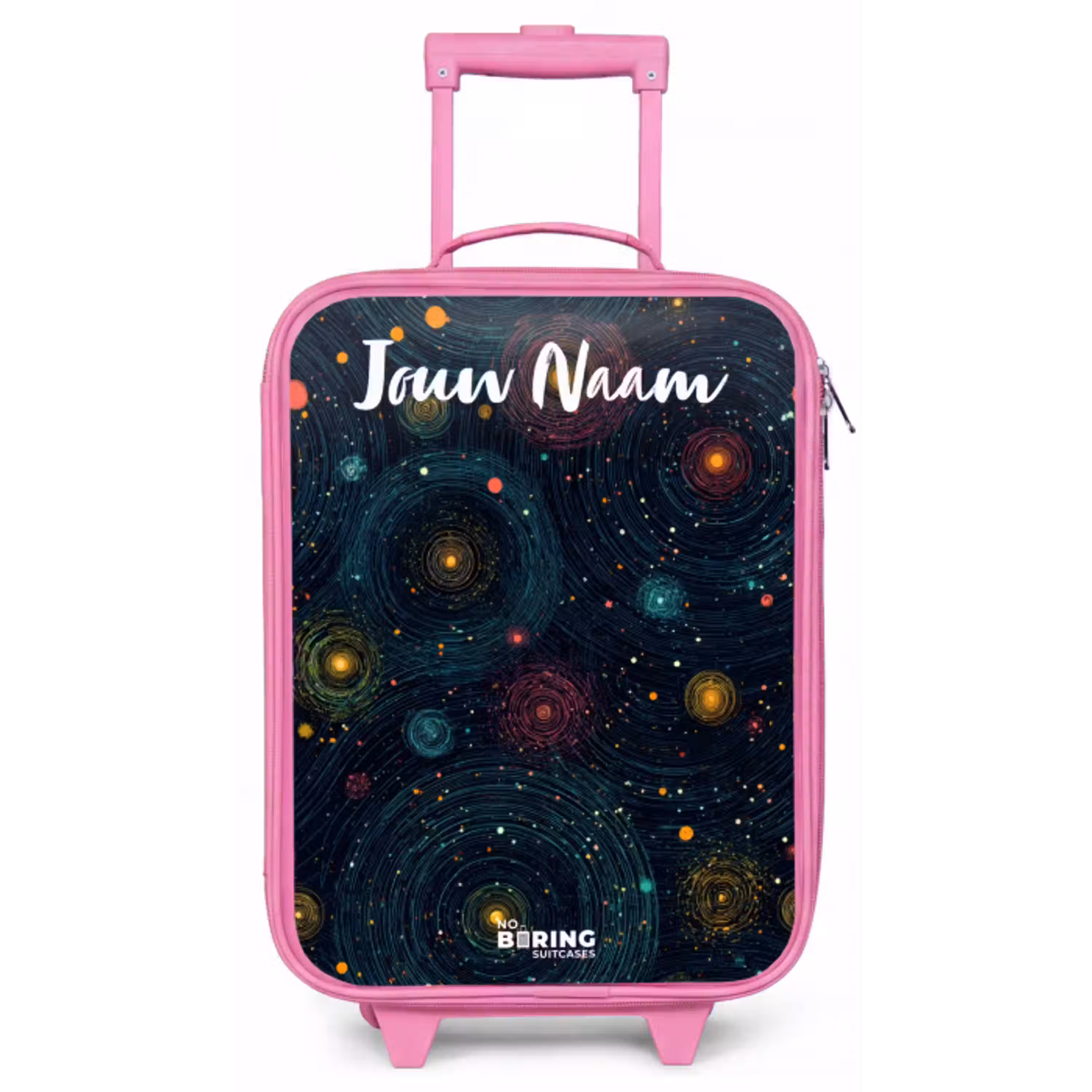 Sterren - Planeten - Kleurrijk Kinderkoffer - Roze klein -zz3dotto