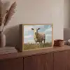 Schaap - Bloemen - Weide Light Box met batterij (Wandlamp) middel -sfeer2