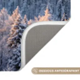 Bos - Bergen - Goud - Winter - Warm Badmat klein -USP_AntislipFR