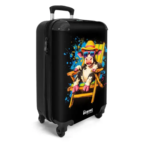 Grappige zomerse koe illustratie NBS - Handbagage koffer - Kinderen Unisex middel -productfoto_3d